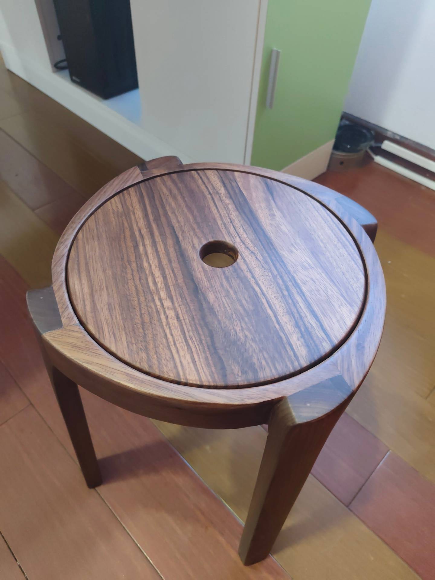 乌金木风火凳（黑胡桃木色）Y0101-B24-1-赠品（K11）