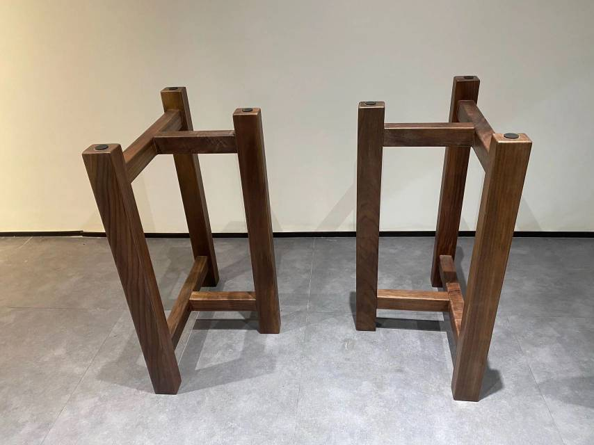 北美黑胡桃B款三角架脚1个dz10684