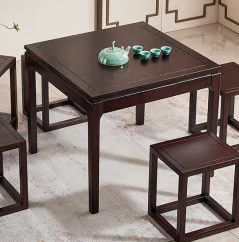 新中式【带抽方桌88厘米】Y06-TR008（24小时发货品）